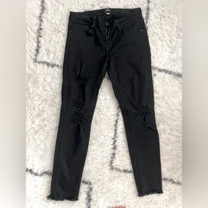 Ripped Skinny Black Jeans Size 27